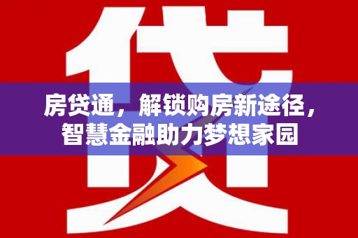 乐东房贷通，解锁购房新途径，智慧金融助力梦想家园