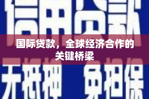 乐东国际贷款，全球经济合作的关键桥梁