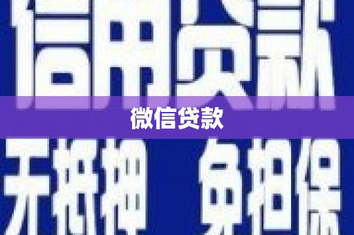 乐东微信贷款