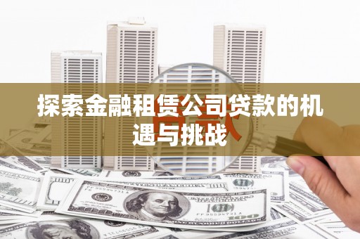 乐东探索金融租赁公司贷款的机遇与挑战