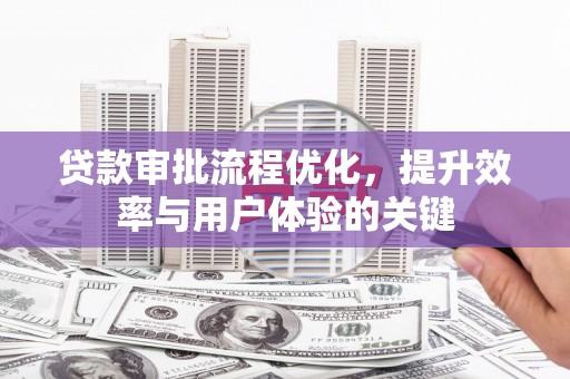 乐东贷款审批流程优化，提升效率与用户体验的关键
