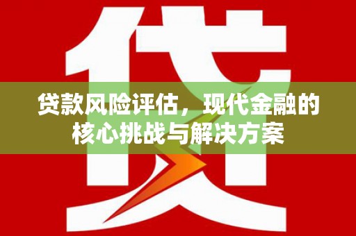 乐东贷款风险评估，现代金融的核心挑战与解决方案