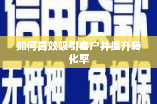 乐东如何高效吸引客户并提升转化率