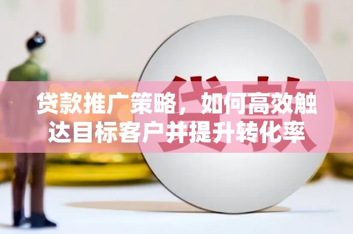 乐东贷款推广策略，如何高效触达目标客户并提升转化率