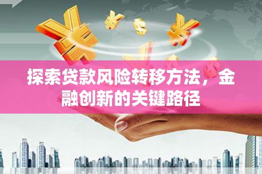 乐东探索贷款风险转移方法，金融创新的关键路径