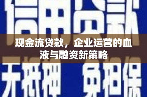 乐东现金流贷款，企业运营的血液与融资新策略