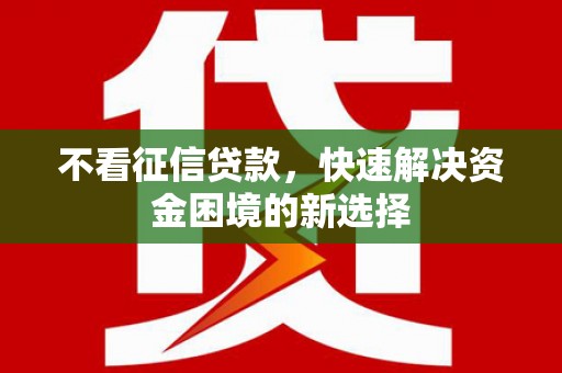 乐东不看征信贷款，快速解决资金困境的新选择