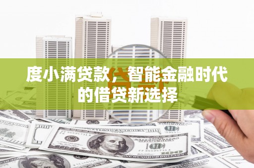 乐东度小满贷款，智能金融时代的借贷新选择