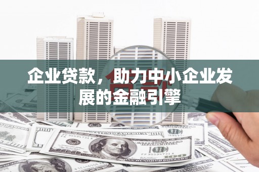 乐东企业贷款，助力中小企业发展的金融引擎