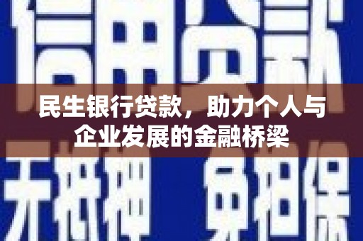 乐东民生银行贷款，助力个人与企业发展的金融桥梁