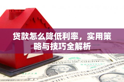 乐东贷款怎么降低利率，实用策略与技巧全解析