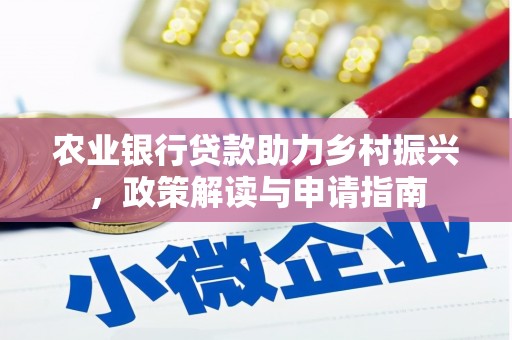 乐东农业银行贷款助力乡村振兴，政策解读与申请指南