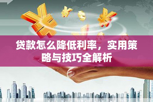 乐东贷款怎么降低利率，实用策略与技巧全解析