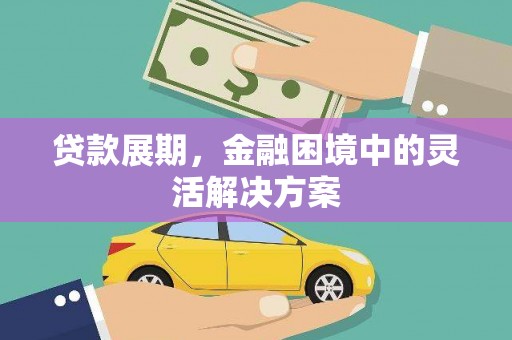 乐东贷款展期，金融困境中的灵活解决方案