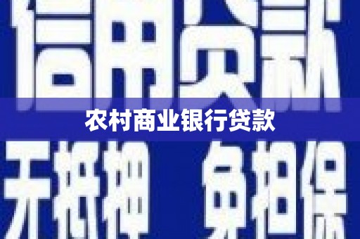 乐东农村商业银行贷款