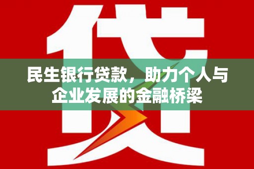 乐东民生银行贷款，助力个人与企业发展的金融桥梁