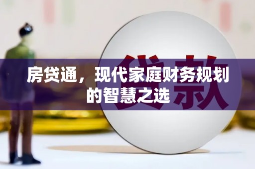 乐东房贷通，现代家庭财务规划的智慧之选