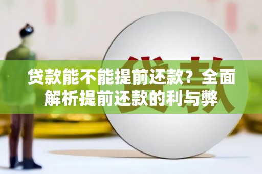 乐东贷款能不能提前还款？全面解析提前还款的利与弊