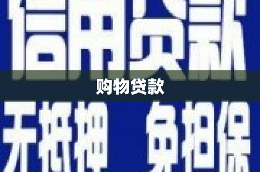 乐东购物贷款