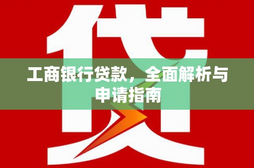乐东工商银行贷款，全面解析与申请指南