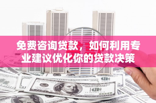 乐东免费咨询贷款，如何利用专业建议优化你的贷款决策