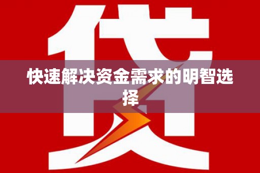 乐东快速解决资金需求的明智选择