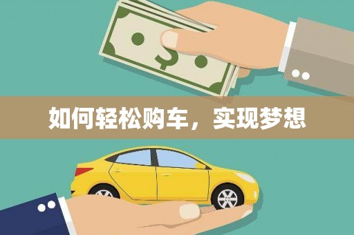乐东如何轻松购车，实现梦想