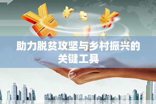 乐东助力脱贫攻坚与乡村振兴的关键工具