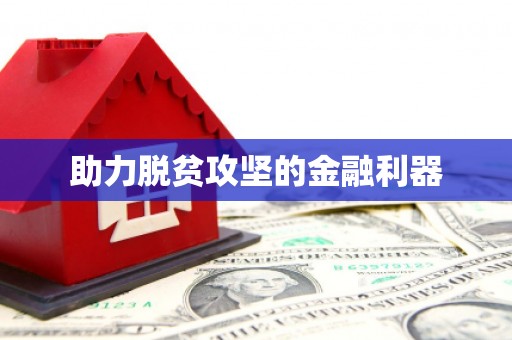 乐东助力脱贫攻坚的金融利器