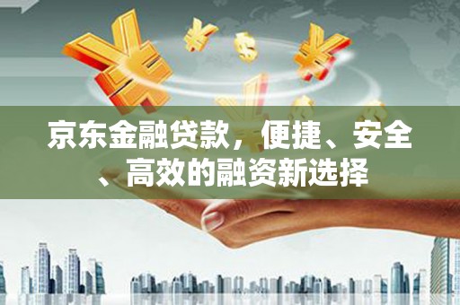 乐东京东金融贷款，便捷、安全、高效的融资新选择
